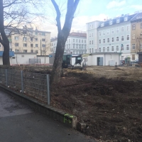 Baustelle JNV - Erste Grabungen