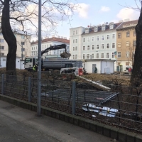 Baustelle JNV - Grabungen